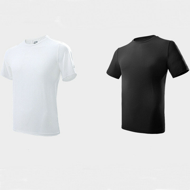 Quick Dry Compression Men's Short Sleeve T-Shirts Running Shirt