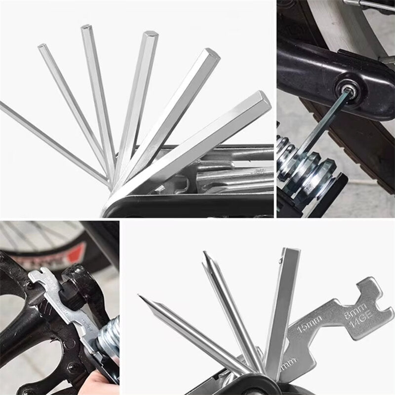 XANES 16 in 1 Portable Multifunctional Bike Screwdriver Repair Tool Kit for Outdoor Bicycle Cycling Repair Tool