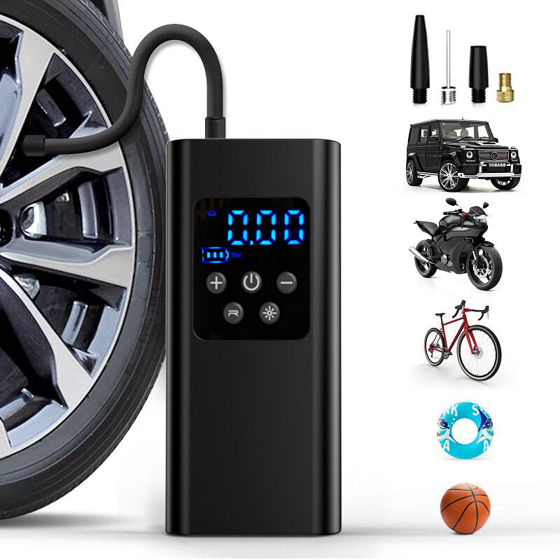 150Psi Cordless Car Tire Air Pump Inflator Pump for Car and Motorcycle Tyres 12V Electric Air Pump for Car Motorcycle with LED Light