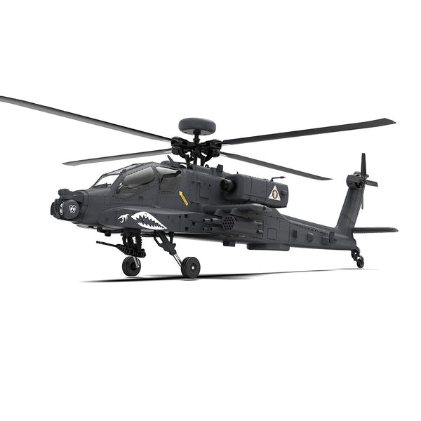 YXZNRC F11-S 1:32 AH-64 Apache Scale 2.4G 6CH GPS Altitude Hold Optical Flow Positioning 5.8G FPV Camera Dual Brushless Motor Flybarless RC Helicopter RTF