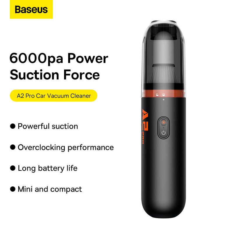 Baseus A2Pro Car Vacuum Cleaner 6000Pa Cordless Vacuum Cleaner  Cleaning Mini Handheld For Car Home