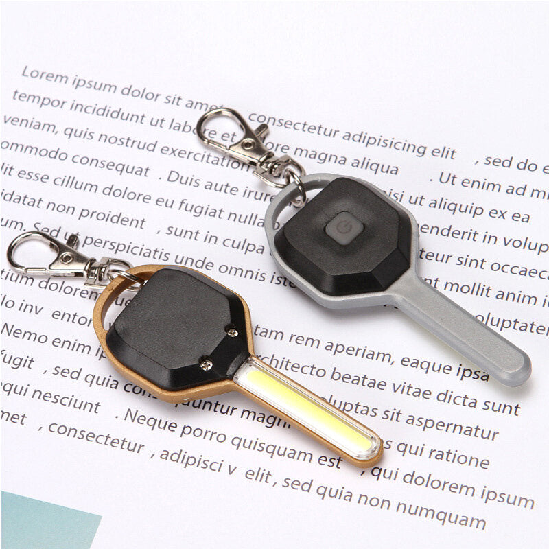 COB LED Lights Keychain Emergency Light Outdoor Portable Mini Flashlight Keychain Pocket-sized Torch Mini Flashlight