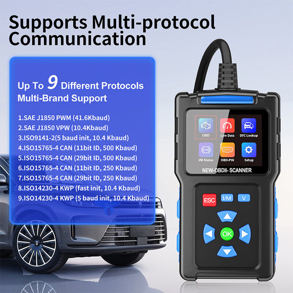 T200 Car Fault Diagnostic Instrument OBD2 Car Engine Tester ELM327 Code Reader Scanner For OBD II Compliant Vehicles