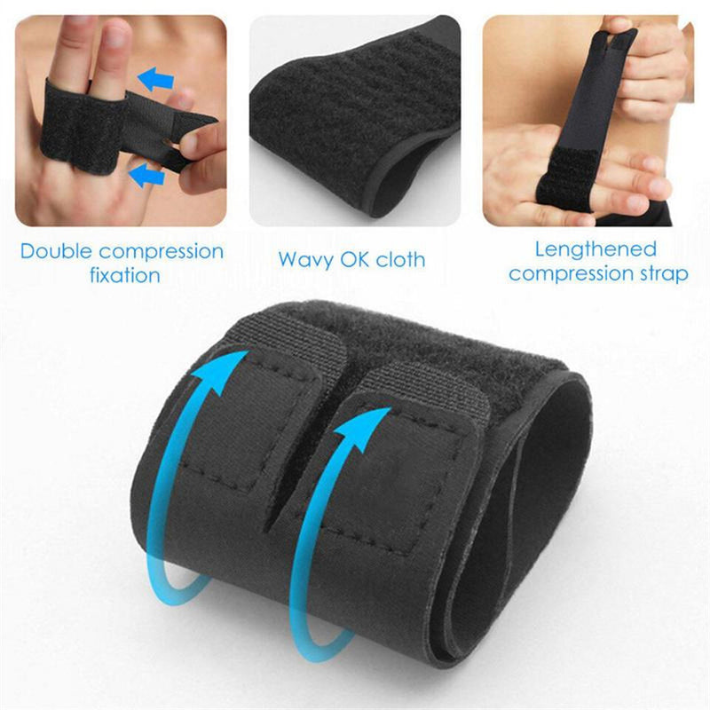 AOLIKES 2PCS Sports Volleyball Basketball Finger Support Protector Finger Guard Bandage Pain Relief Sport Protective Gear