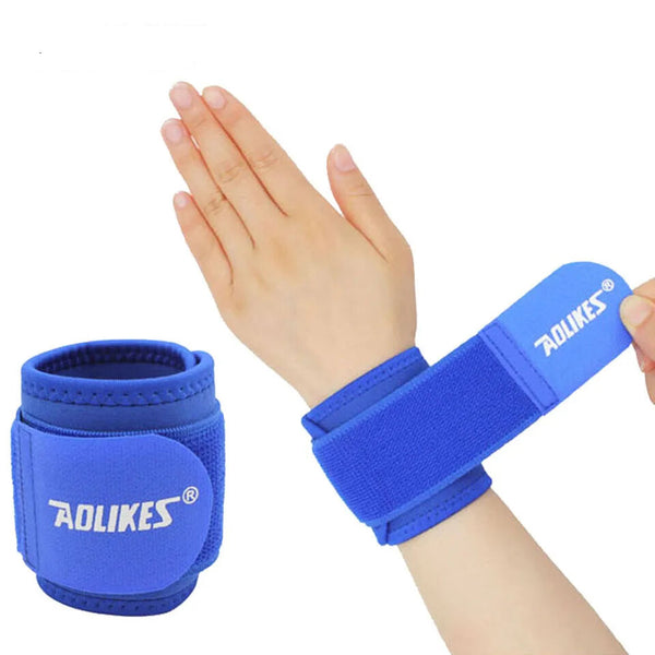 AOLIKES 1PCS Protective Hand Support Highly Elastic Adjustable Wrist Straps for Outdoors Basketball Tennis Strength Enhanced