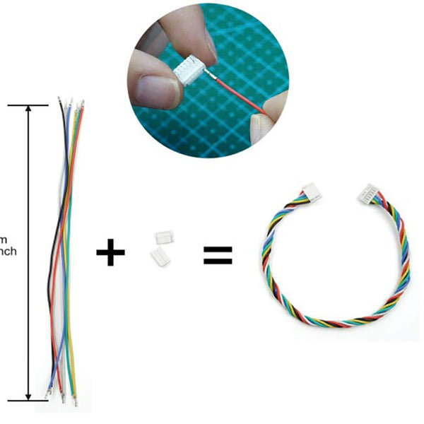 GH1.25 Connectors And Pre Crimped Silicone Cables Are Suitable For Pixhawk4 6cm 15cm Wires