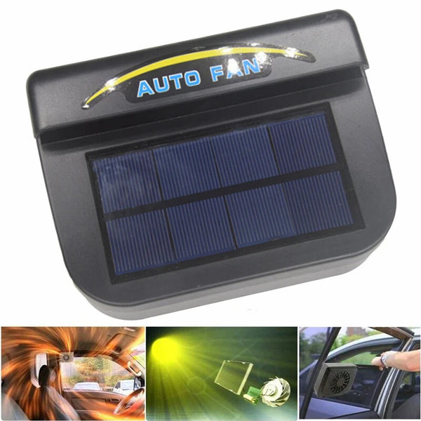 Solar Power Car Cooling Fan Radiator Car Window Auto Air Vent Cool Fan Cooler Solar Panel Energy Saving Ventilation System Radiator