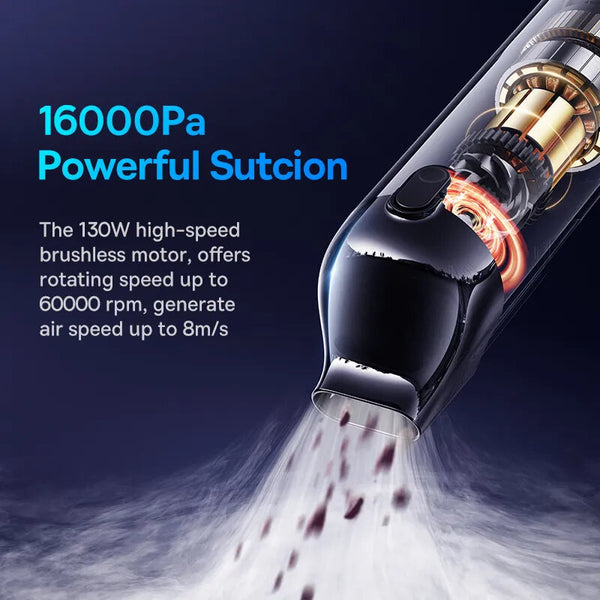 Baseus A5 16000Pa Cordless Vacuum Cleaner Powerful Portable Handheld For Car Home Use