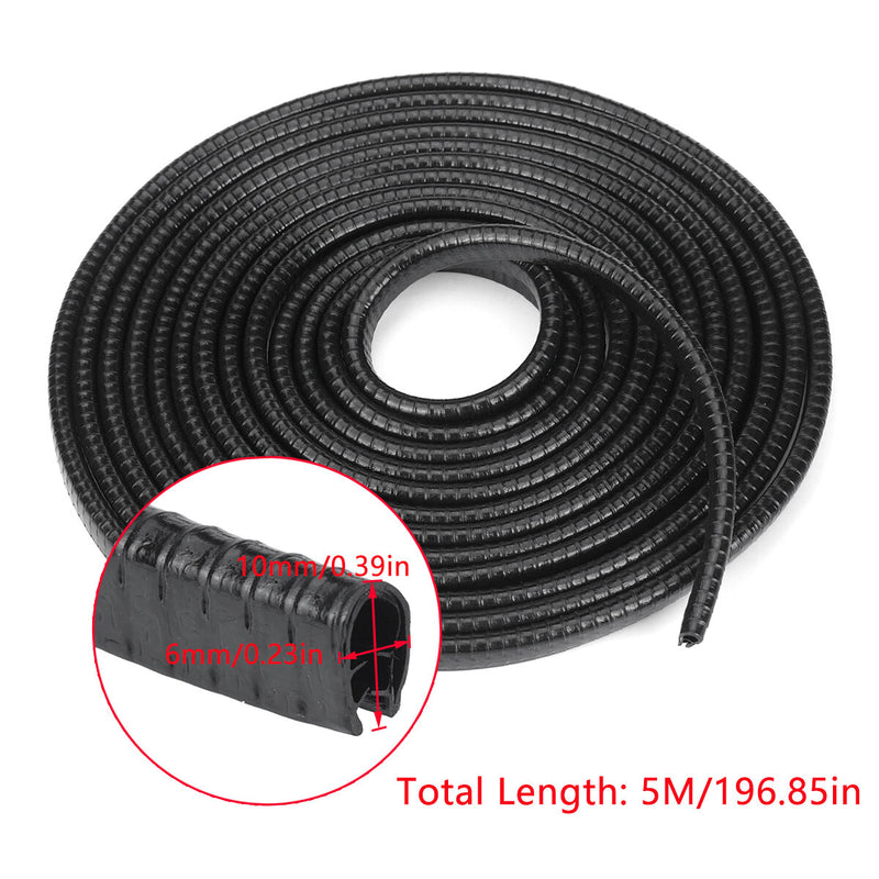 5M Universal Auto Door Guard Protective Strips Car Anti-collision Strip Door Edge Seal Strip