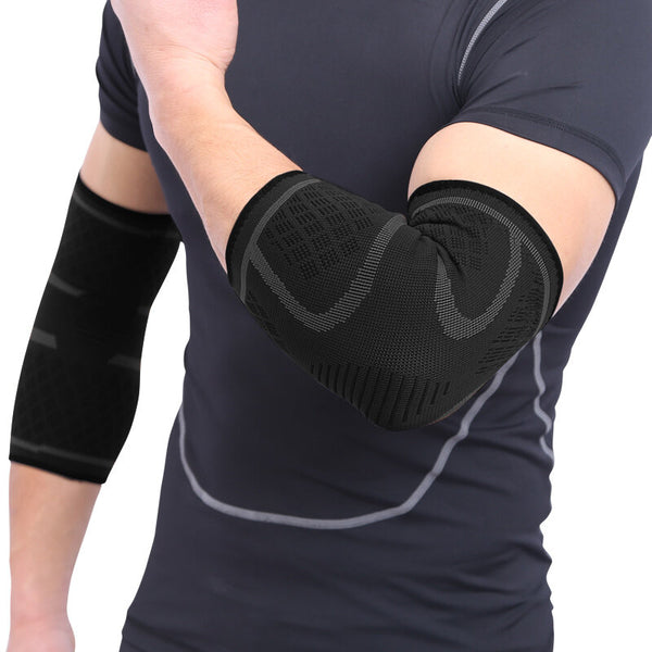 AOLIKES 1PCS Elbow Support Elastic Gym Sport Elbow Protective Pad Absorb Sweat Sports Basketball Arm Sleeve Elbow Brace