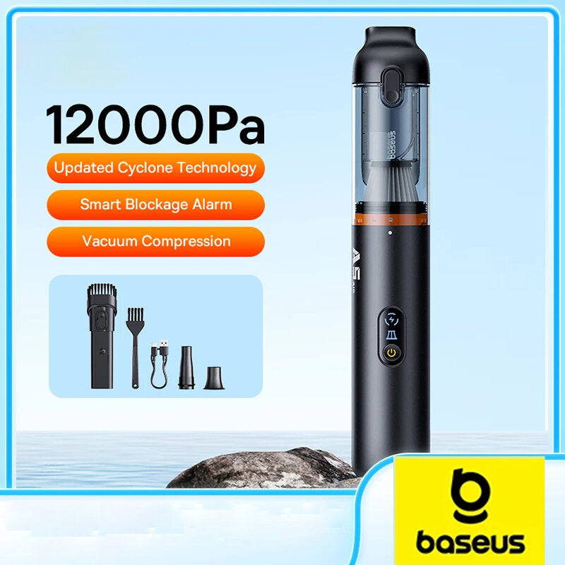 Baseus A5 Air 12000Pa Cordless Vacuum Cleaner Car Home Cleaner Portable Handheld Super Suction Mini Blowing Suction Dual Purpose