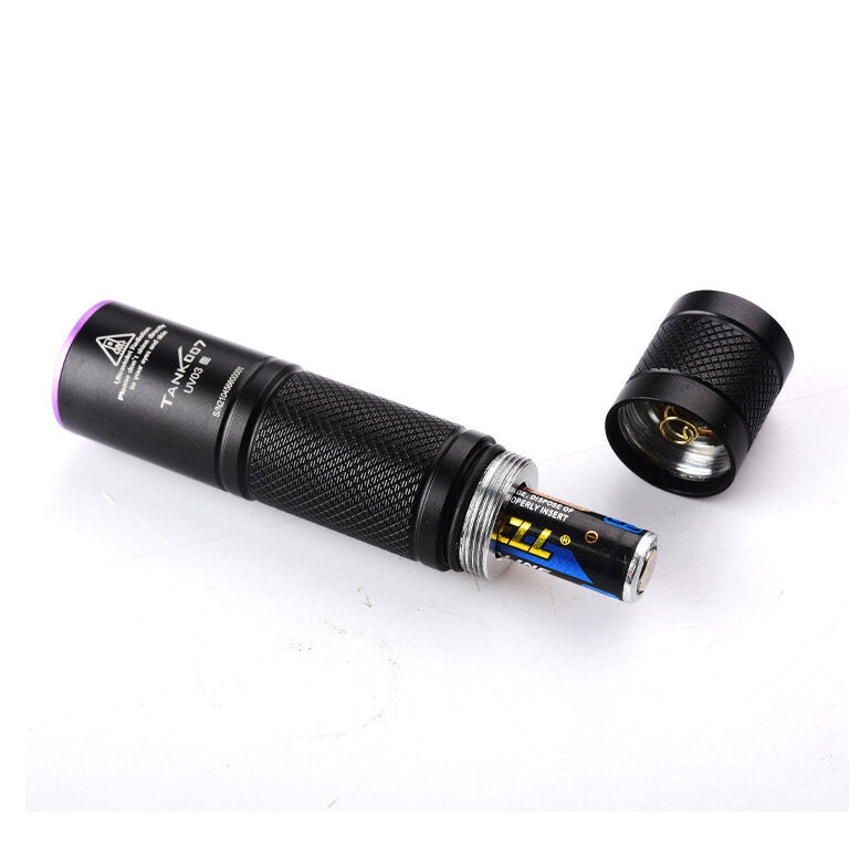 TANK007 UV03 High Power UV 365nm LED Flashlight NDT EDC Portable Blacklight Powerful Torch Detector