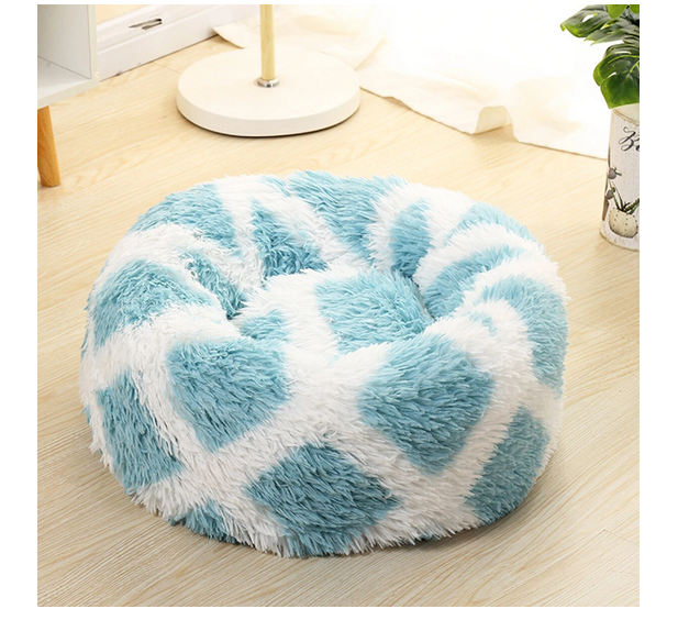 DOG PET CAT CALMING BED BEDS LARGE MAT COMFY PUPPY WASHABLE FLUFFY CUSHION PLUSH