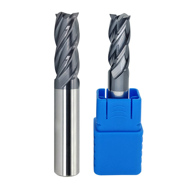 HRC50 4-Flute Flat End Mill Tungsten Carbide Router Bit CNC Milling Cutters High Precision Metal Machining Tools