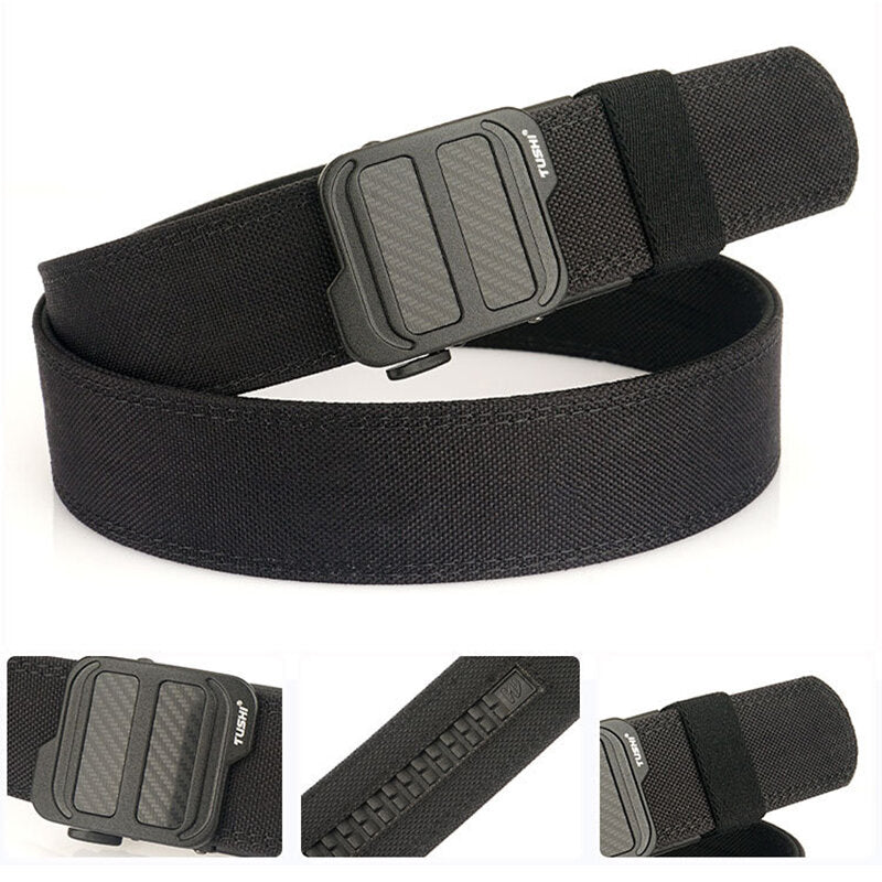 TUSHI 120cm Length Outdoor Shooter Belt Double Layered  Quick Release Nylon Waist Belt for Cross-border Training  Shooting  and Outdoor Recreation