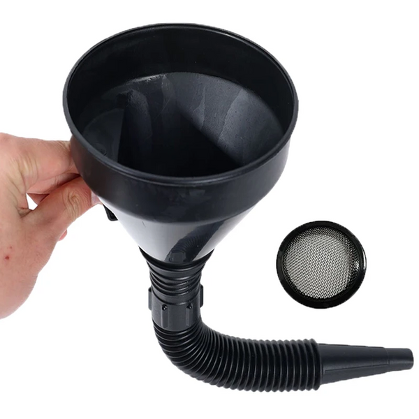 Engine Refueling Funnel Oil Filling Strainer Car Motorcycle Extension Pipe Hose Funnels Tool with Oil Filter Mesh