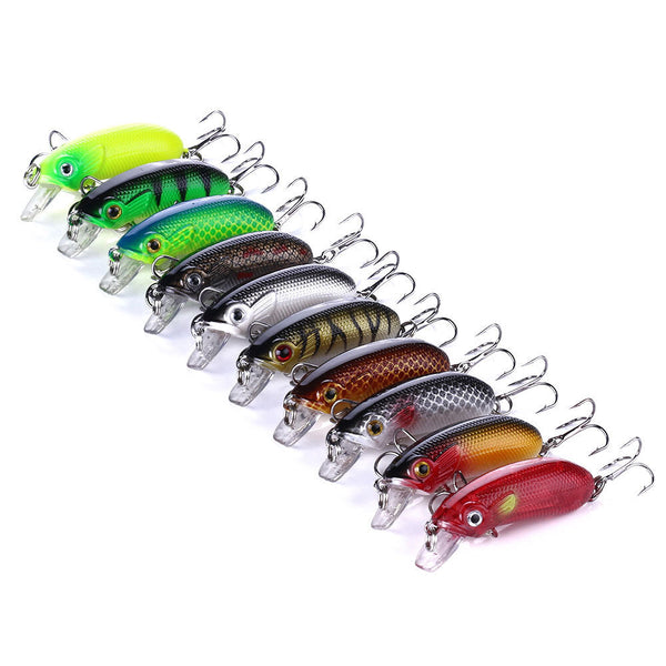 ZANLURE 10PCS Slow Sinking Minnow Fishing Lures 7g Wobbler Crankbait Artificial Hard Bait for Bass Trout Pike