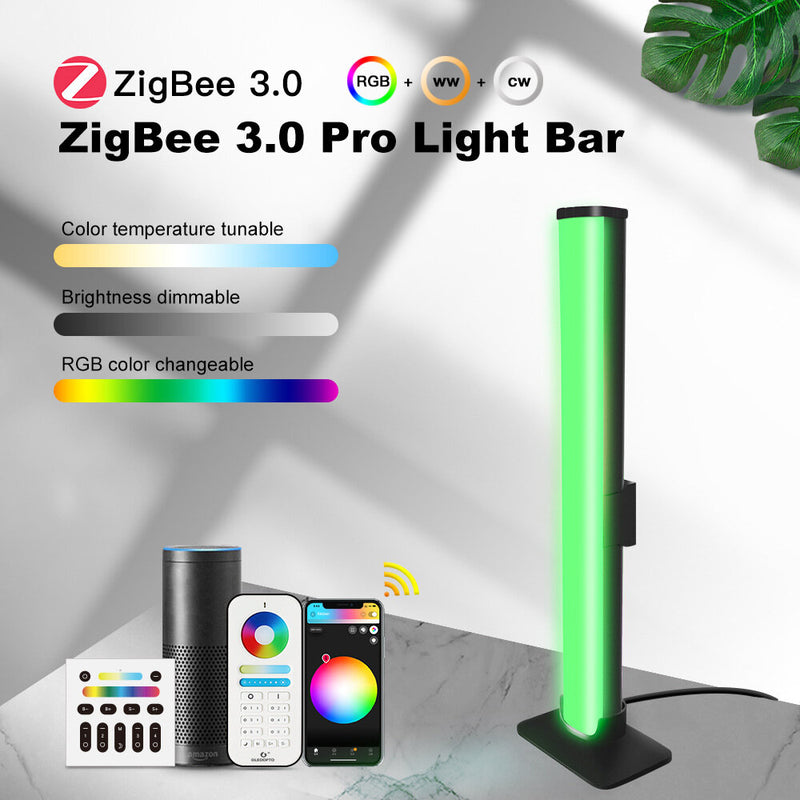 GLEDOPTO RGBCCT 4W Light Bar DC5V USB Works WithZigBee 3.0 Tuya Smart Life SmartThing Alexa APP Voice RF Remote Control Night Light