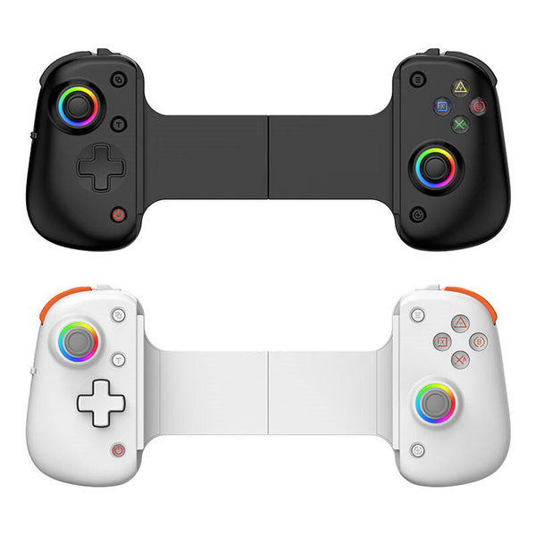 D8 PRO Mobile Phone Stretch Game Handle Dual Hall with Macro Programming RGB Lighting Effect 6-axis Gyroscope Three-speed Mode bluetooth Gamepad