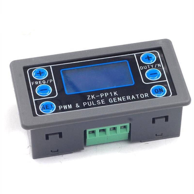 LCD Digital PWM Signal Generator Pulse Frequency Duty Cycle Adjustable 1Hz-150KHz Square Rectangular Wave 3.3V-30V Anti-Reverse Protection