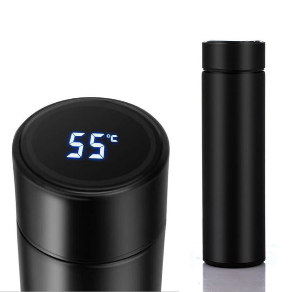 500ml Vacuum Thermos Keep Warm Keep Cold Water Bottle LCD Temperature Display Stainless Steel Double Wall Insulated Cup