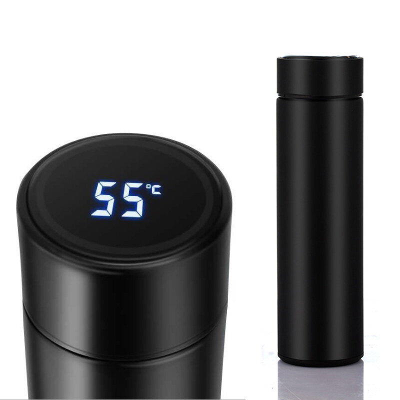 500ml Vacuum Thermos Keep Warm Keep Cold Water Bottle LCD Temperature Display Stainless Steel Double Wall Insulated Cup