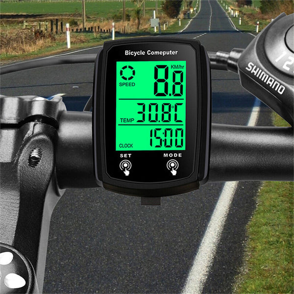 Cansses  CNC Bicycle Speedometer Wired Touchscreen Waterproof 80g Lightweight  Bike Computer Backlit for Day/Night Cycling