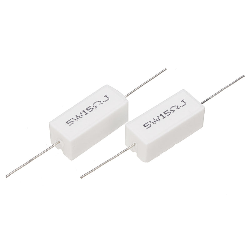 10pcs 5W 15 ohm 15R Ceramic Cement Resistor