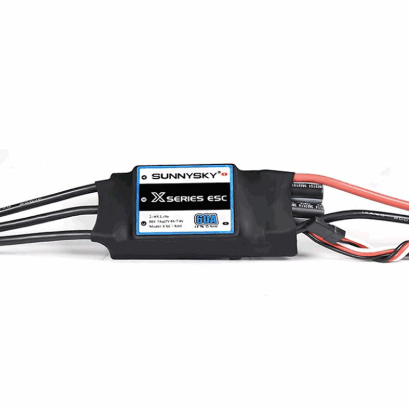 SUNNYSKY X Series 60A 2-6S Brushless ESC With 5V/6V/7.4V 5A BEC 3.5mm XT60 Plug For RC Airplane