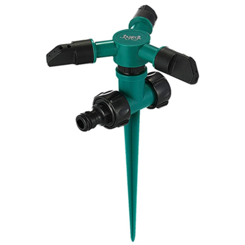 JOYXEON 3-head 360 Angles Rotating Sprinkler With Support Rod Garden Lawn Automatic Irrigation Watering Systems Sprinkler