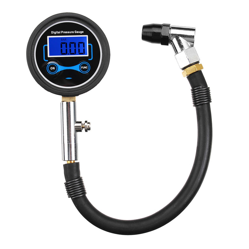 0-200Psi Digital LCD Tyre Tire Air Pump Pressure Gauge Tester Car Motorcycle Van