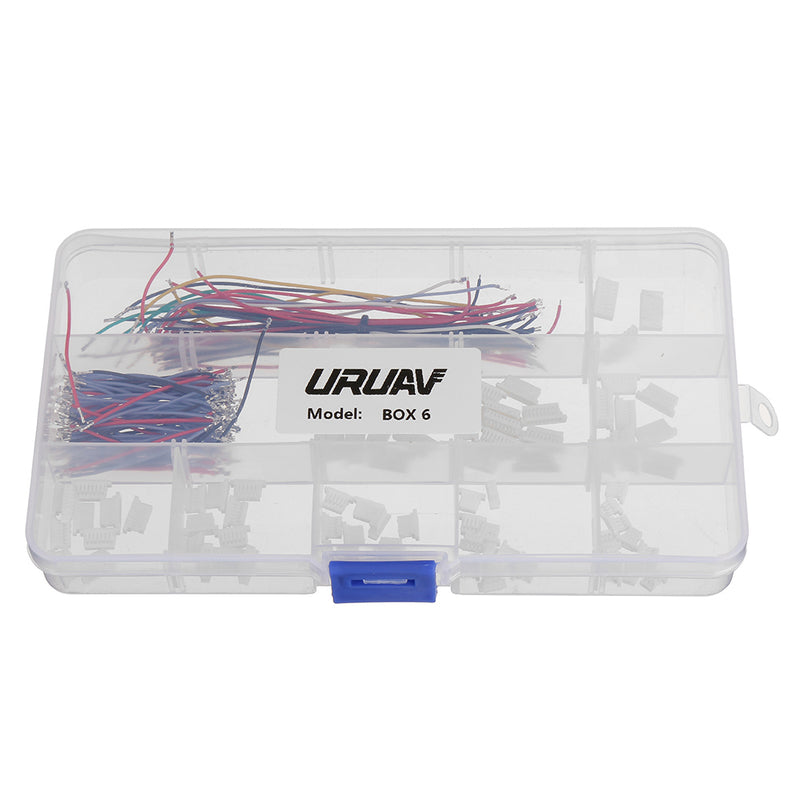 URUAV BOX6 167Pcs Soft Silicone Electrical Wire DJI Image Transmission Silicone Wire Pitch Connectors Leads Header Combo