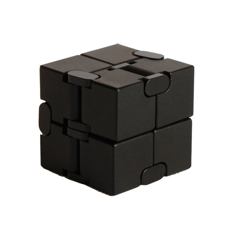 Mini Infinity Funny Magic Cube Aluminum Alloy Anxiety Stress Relief Blocks Toy for Kids Adult