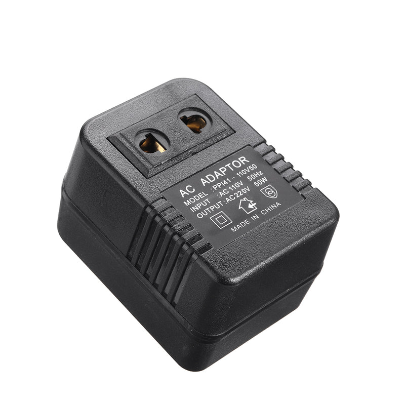 AC 110V to 220V AC Power Voltage Converter 50W Adapter Travel Transformer Step up Regulator Travel Portable