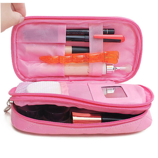 Honana HN-B56 Portable 2 Layers Travel Storage Bag Colorful Cosmetic Makeup Organizer Toiletry