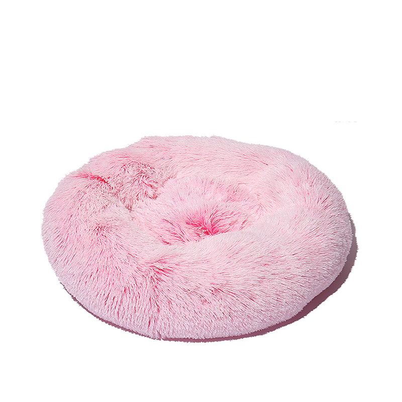 60cm Plush Fluffy Soft Pet Bed for Cats & Dogs Calming Bed Pad Soft Mat Home