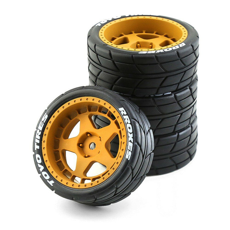 4PCS Drift Rally RC Tires Wheels 12mm Hex for Wltoys HPI KYOSHO TAMIYA TT02 XV0 1/10 Car Vehicles Model Parts