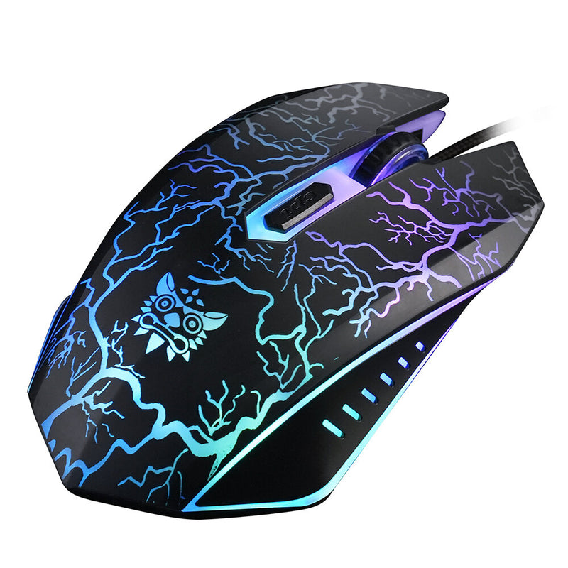 ONIKUMA CW920 Gaming Mouse 4-Gear 1200-3600DPI Macro Programming Colorful RGB Backlit USB Wired Mouse for PC Laptop Gamer