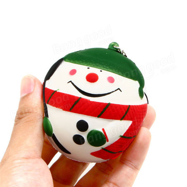 SquishyFun Squishy Snowman Christmas Santa Claus 7cm Slow Rising With Packaging Collection Gift