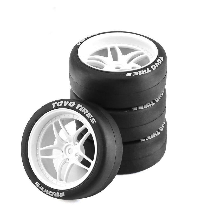 RC Rally Drift Tires On Road Racing Car Wheels Tyre for 1:10 Tamiya TT01 TT02 XV01 XV02 PTG-2 HSP HPI Kyosho Spare Parts