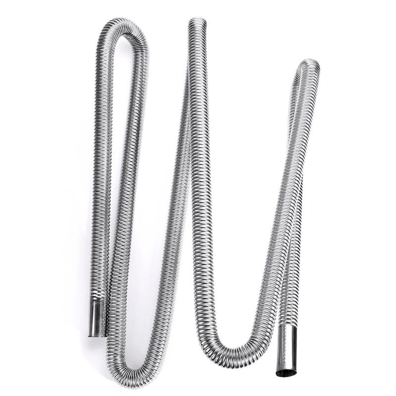 300cm Stainless Steel Exhaust Pipes Car Parking Air Heater Tank Diesel Gas Vent Hose