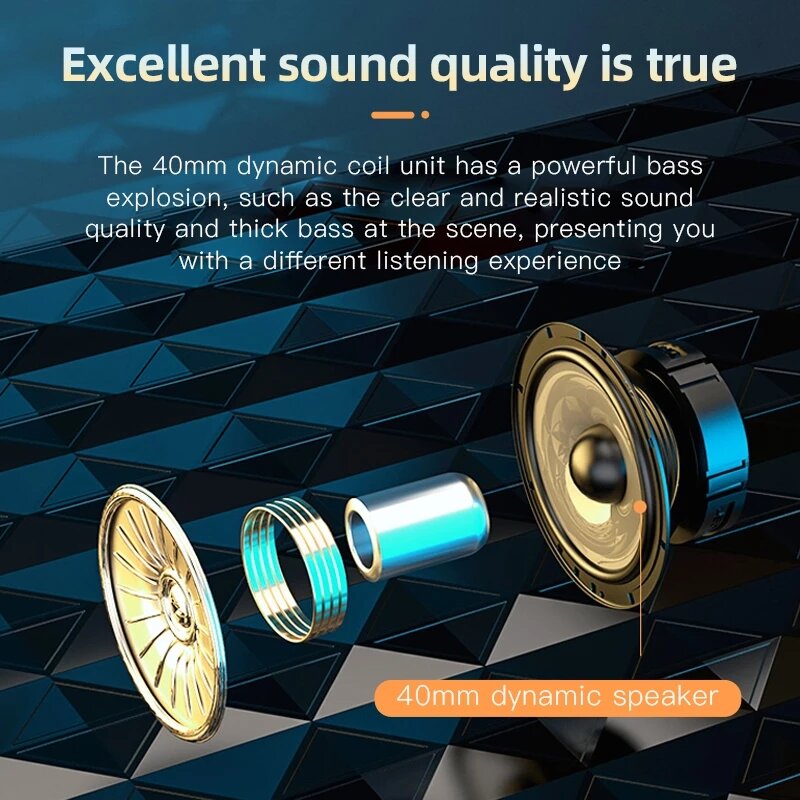 VJ320 bluetooth Headphones Wireless Headset Foldable TF Card FM Radio Deep Bass Stereo Headset With Mic