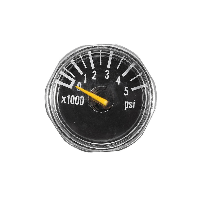 Micro Gauge 1 inch 25mm 0 to 5000psi High Pressure for HPA Paintball Tank CO2 PCP