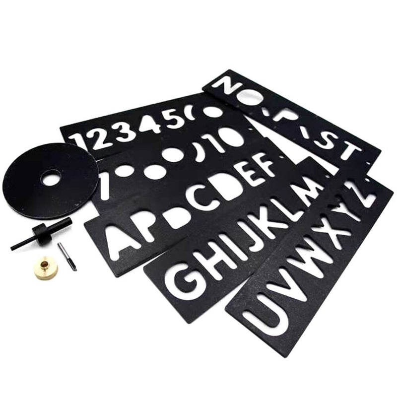 DOCTORWOOD Horizontal Character Template Set Router Sign Making Kit For Making Logo System/Carpentry/Billboard/Character