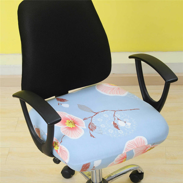 1 Pc Elastic Office Chair Seat Cover Computer Rotating Chair Seat Protector Stretch Armchair Slipcover Home Office Furniture Decoration