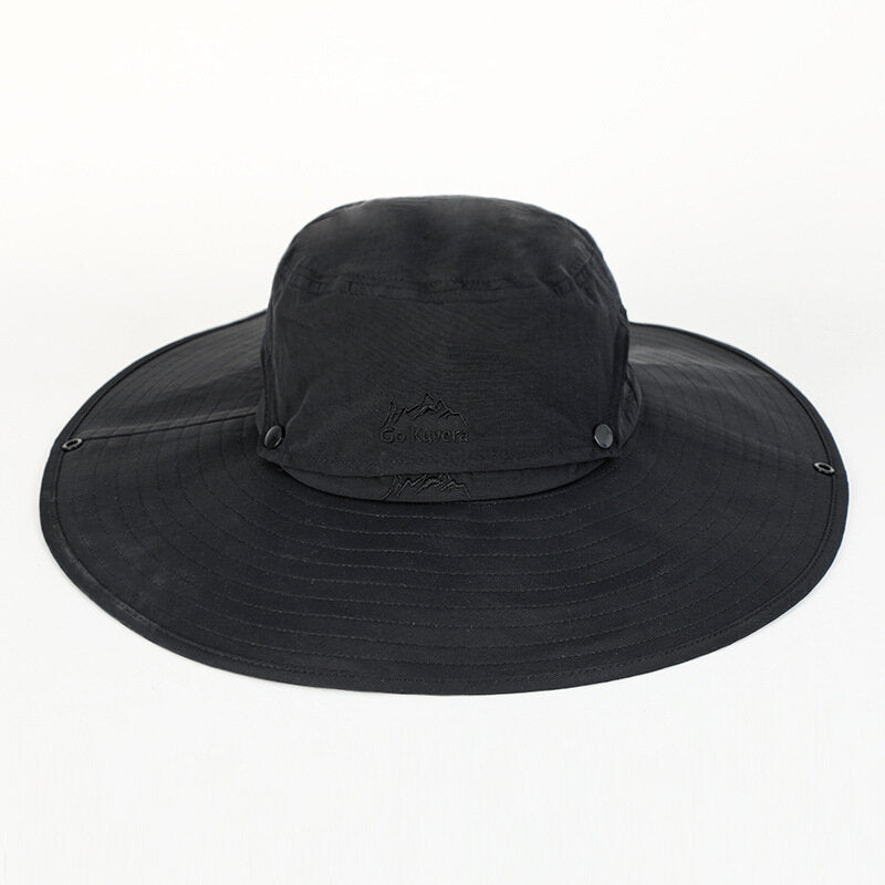 Sun Hat Summer Outdoor Sun Protection Wide Brim Bucket Hat Ultraviolet-proof Hiking Climbing Fishing Light Cap