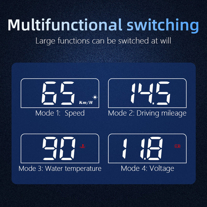 C100 OBD2 HUD Head Up Display Car Speedometer Fuel Consumption EOBD Projector Driving On-board Computer Auto Accessories