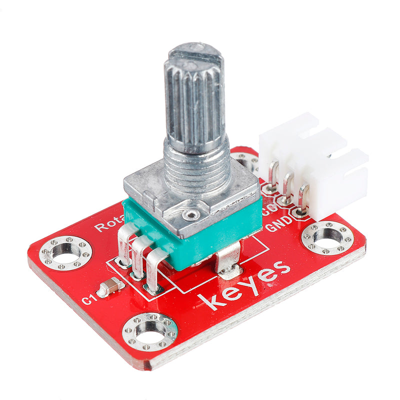 keyes brick Adjustable Potentiometer Module (Pad hole) with Anti-reverse Plug White Terminal Analog Signal