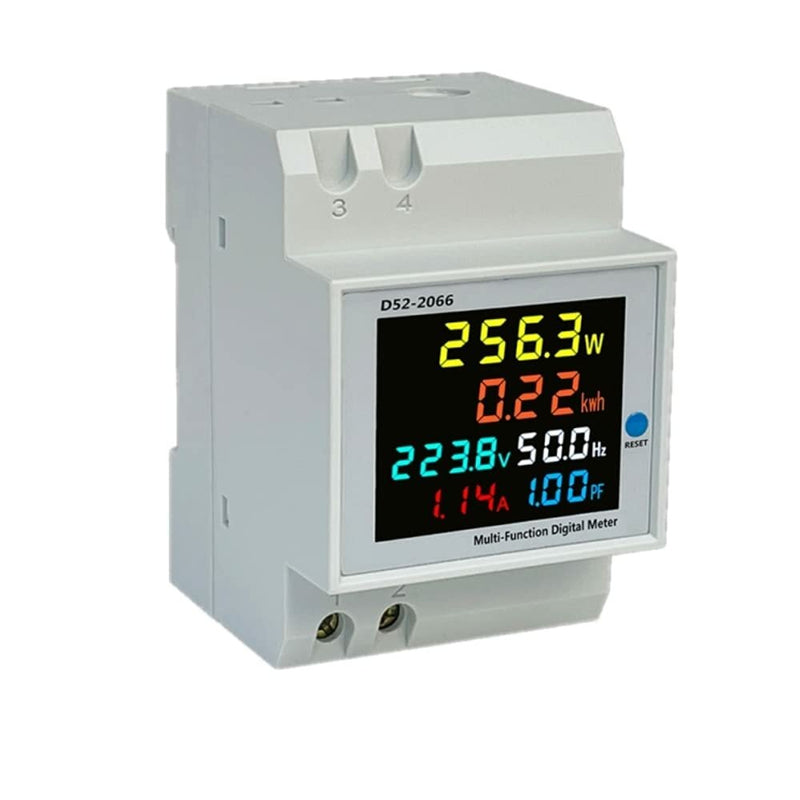 AC40V~450V 100A Digital Single Phase Energy Meter Tester Electricity Usage Monitor Power Voltmeter Ammeter