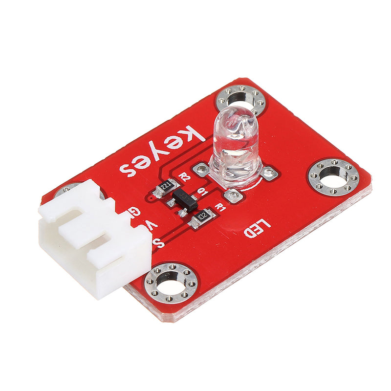 Keyes Brick LED White Light Module (Pad hole) Anti-reverse Plug White Terminal Digital Signal